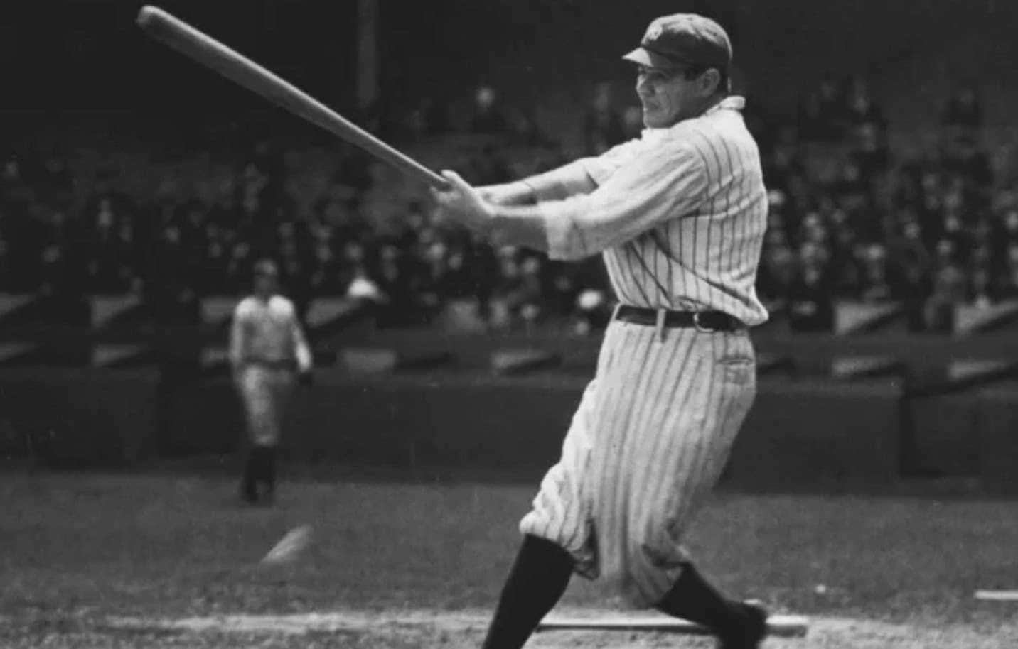 Screenshot showing Babe Ruth's incredible slugging percentage stats.